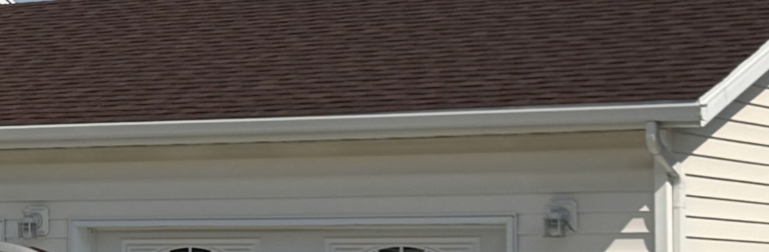 Section of the same roof after the Vive treatment — deeper, richer colour restored